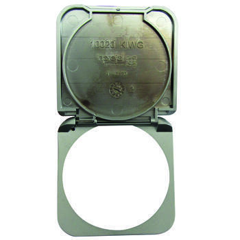 Capot de protection rabattable : gris métal