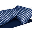 Couchage grand confort : Vichy Navy - 77 x 190 x 4 cm (Couette 190 x 135 cm) Duvalay