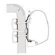 Adaptateur de stores Hymer 2016- Hymercamp : Longueur  2,60 m Thule