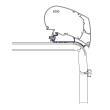Adaptateur de stores Hymer 2013 : Longueur  4 m Thule