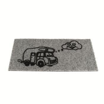 Tapis d'intérieur : Camping-car gris 25 x 50 cm