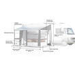 Panneau supplémentaire de façade Dynamic : 100 cm M/L/XL Inaca