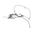 Adaptateur de stores Boxer/Jumper/Ducato depuis 07 : 3,75 Thule