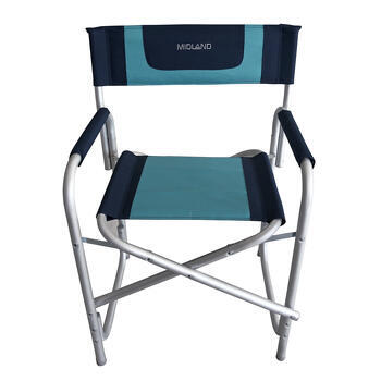 Fauteuil Director : Bleu marine / Bleu turquoise