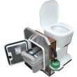 Système écologique SOG II  version Plancher : pour cassette PORTA POTTI - SERIE 900 SOG