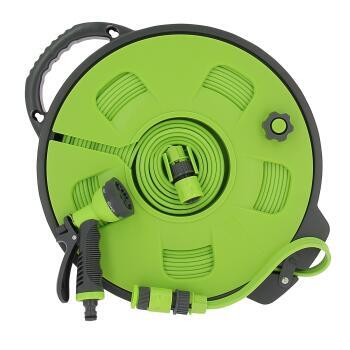 Tuyau d'eau plat 15 m avec enrouleur