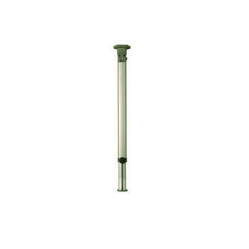 Pied de table basculant aluminium anodisé coulissant