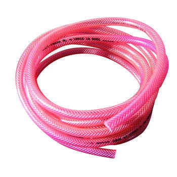Tuyau souple PVC armé : diam. intérieur 10 mm / 5 m rouge