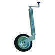 Roue Jockey télescopique : Fût diam. 60 mm. roue tolée Optima