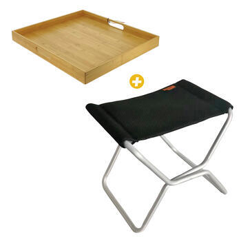 Pliant 3en1 Gaïa + Plateau bambou