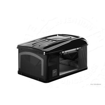 Tente de toit Maggiolina Air sky 360° : Medium X-Long coloris carbone coque Blackstorm