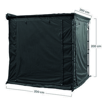 Extension pour store : latéral 250 cm coloris Noir