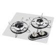 Réchaud à gaz encastrable en acier inoxydable : 2 Feux 350X320 Navy Load