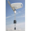 Teleplus antenne TV directionnelle Double polarité avec VHF, UHF V/O & amplificateur AT412 5G : Mât 110cm Teleco