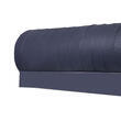 Rideau de porte en similicuir : 100 x 230 cm coloris bleu Curtina4U