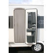 Rideau de porte en similicuir : 60 x 200 cm Moka Curtina4U