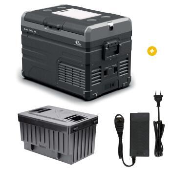 Glacière à compression Blizz-E Flex 38 litres +  Adaptateur +  Batterie amovible