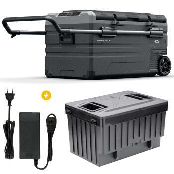 Glacière à compression Blizz-E Flex - 91 litres  +  Adaptateur +  Batterie amovible