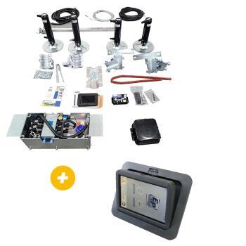 Kit de base vérins hydrauliques Level M Iveco 50C Base Auvent 2006> + Panneau de commande