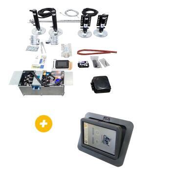 Kit de base vérins hydrauliques Level M Fiat châssis Alko + Panneau de commande