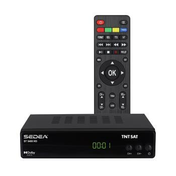 Pack Recepteur TNTSAT HD ST-5400HD avec câble 12 V et déport IR