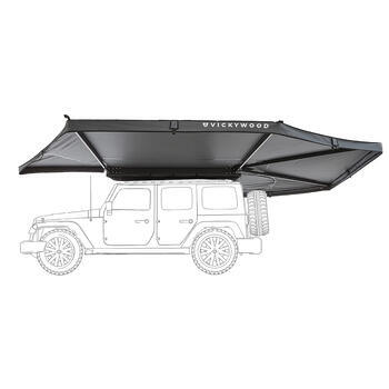 Store leaf : Allongé - Gauche 270° Leaf 250 cm gris