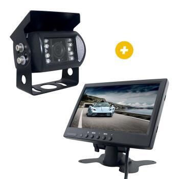 Pack vision arrière Caméra Noire 120° + Ecran 7
