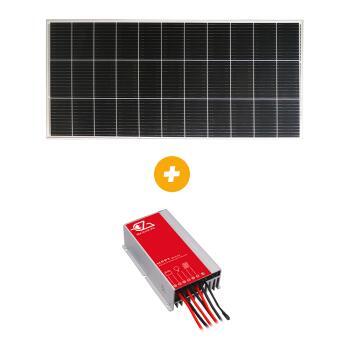 PACK Panneau solaire E-ssential + Régulateur MPPT : Panneau 200W / régulateur 20A