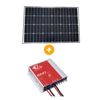 PACK Panneau solaire E-Flat PERC + Régulateur MPPT