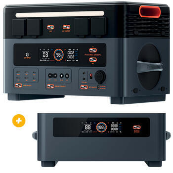 Power station PowerMax 2400 Pro +  Batterie d'extension BP2400 Pro