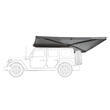 Store leaf : Allongé - Droit 270° Leaf 250 cm gris VickyWood