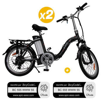 Pack 2 Vélos à assistance électrique pliants 20