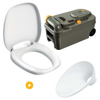 Kit Renov'Toilettes pour C200 + Insert de toilettes en porcelaine Twusch C-200