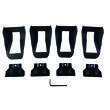 Kit adaptateur Activa+  pour barres de toit rails intégrés longitudinaux : Kit 08+ 