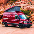 Toit relevable pour véhicule VW Crafter / MAN TGE (à partir de 2017) : de dimension L3H3 avec ouverture Avant à vérins gaz SCA