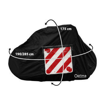 Bâche pour porte-vélos sur paroi arrière
