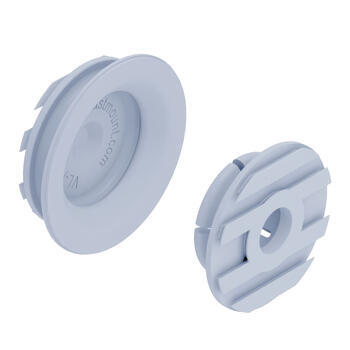 Ensemble de clips pour fixation cloison mâle et femelle