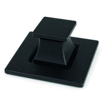 Bouton et rosace carrés noirs
