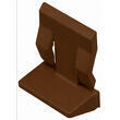 Taquet autobloqaunt en plastique : Marron Decmo