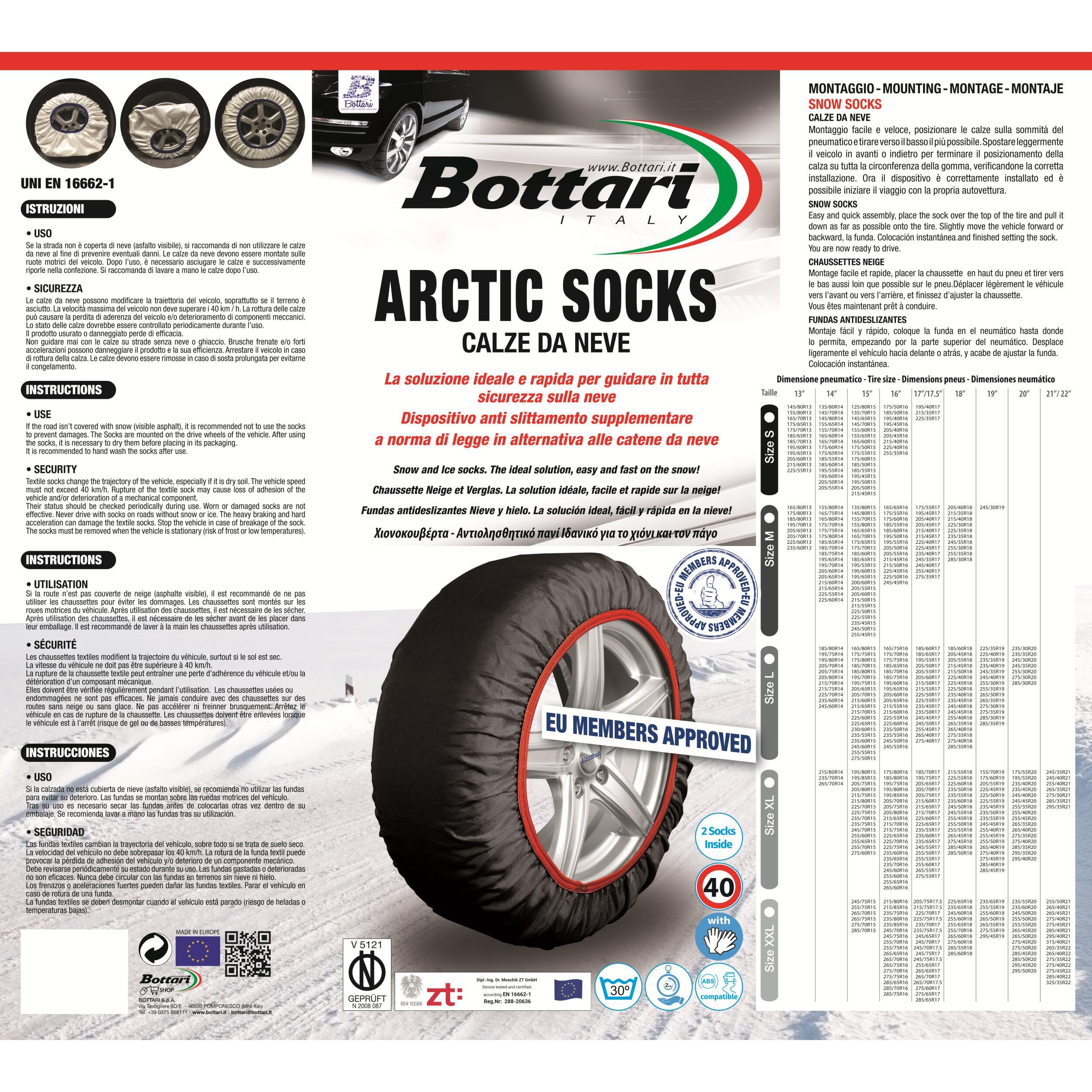 Chaussettes à neige textile Arctic