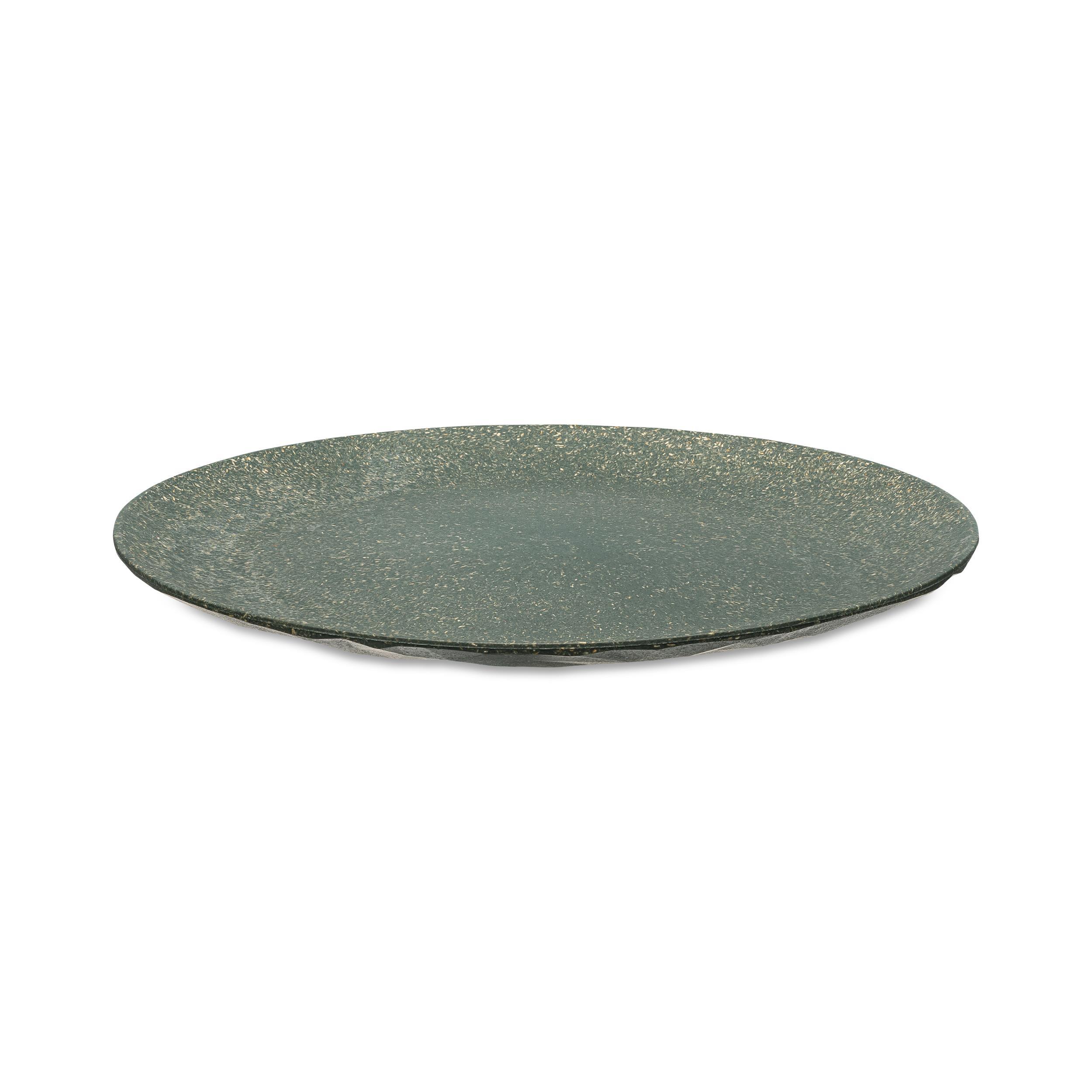 Lot de 4 assiettes plates CLUB : Coloris gris