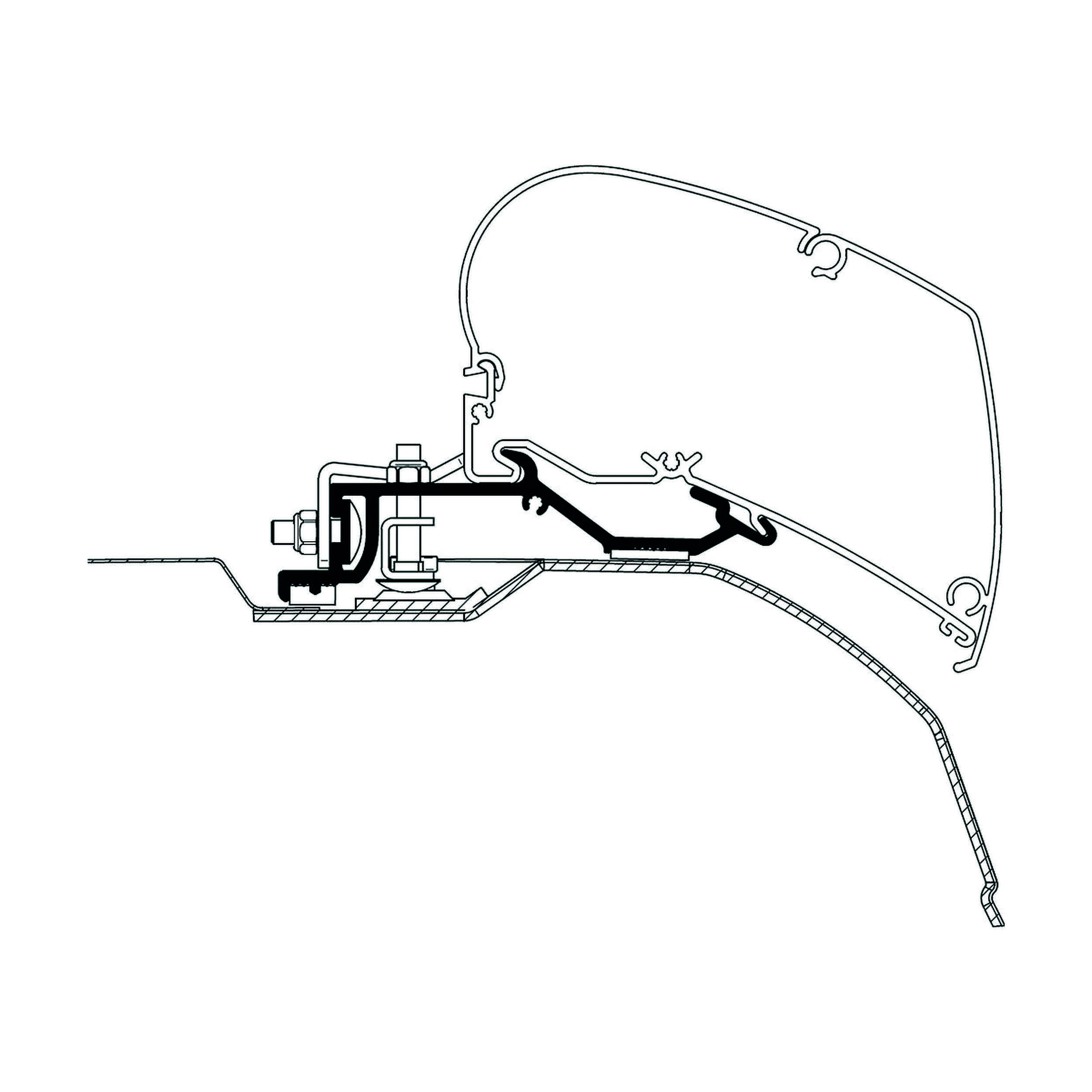 Adaptateur de stores Boxer/Jumper/Ducato depuis 07 : 3,75