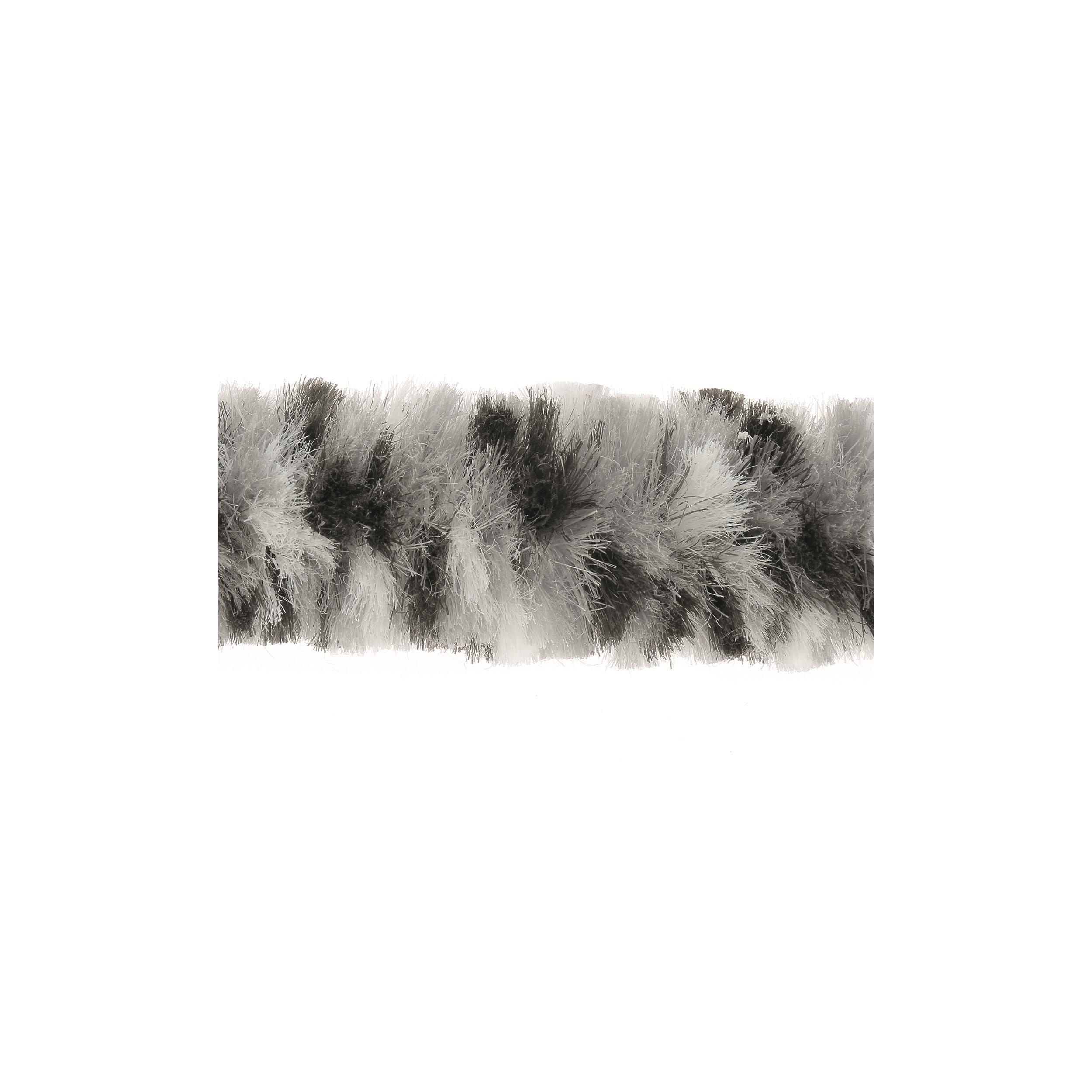 Rideaux de porte chenille : Tricolore Noir / Blanc / Gris 56 x 185 cm