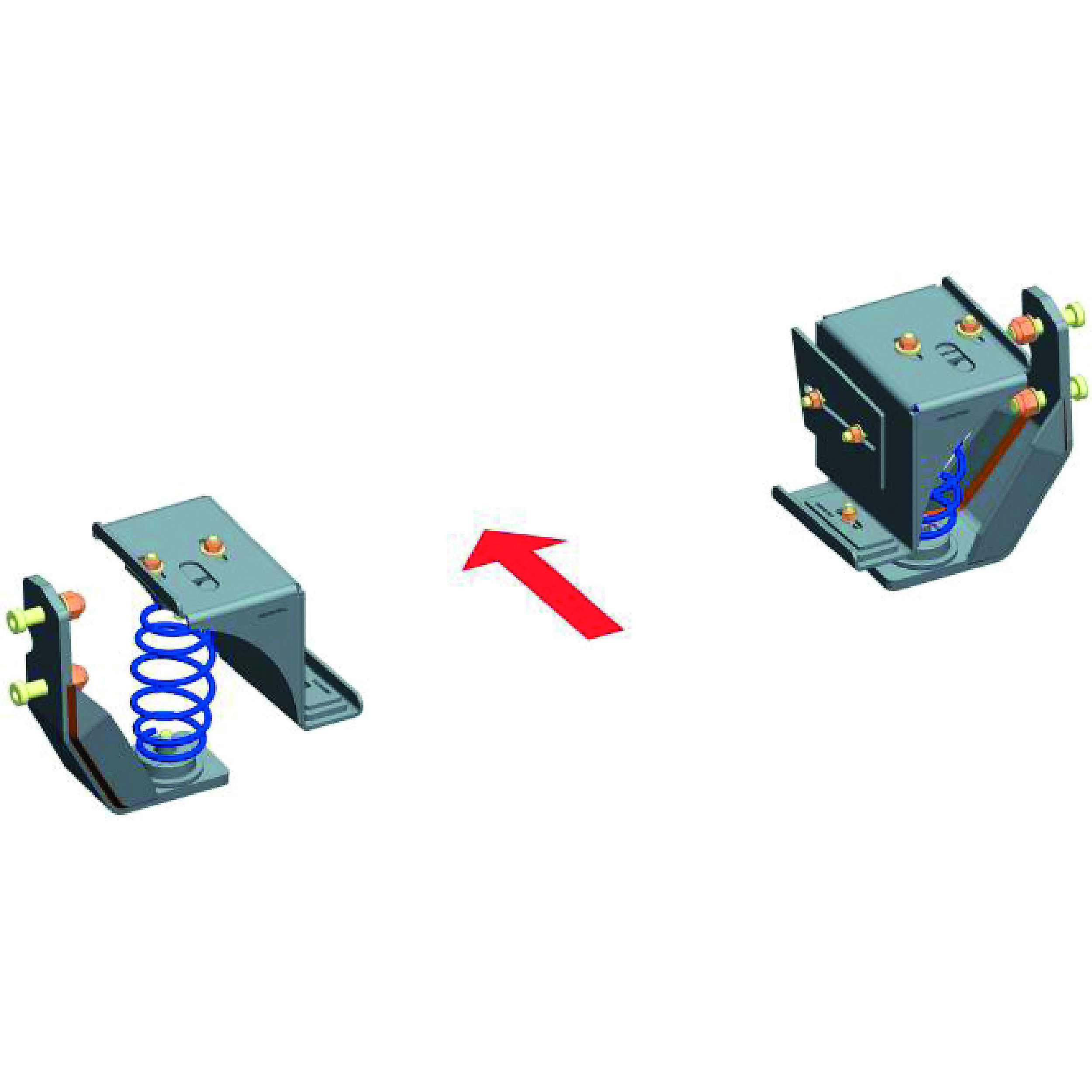 Kit ressort Starter X250 simple essieu pour châssis ALKO
