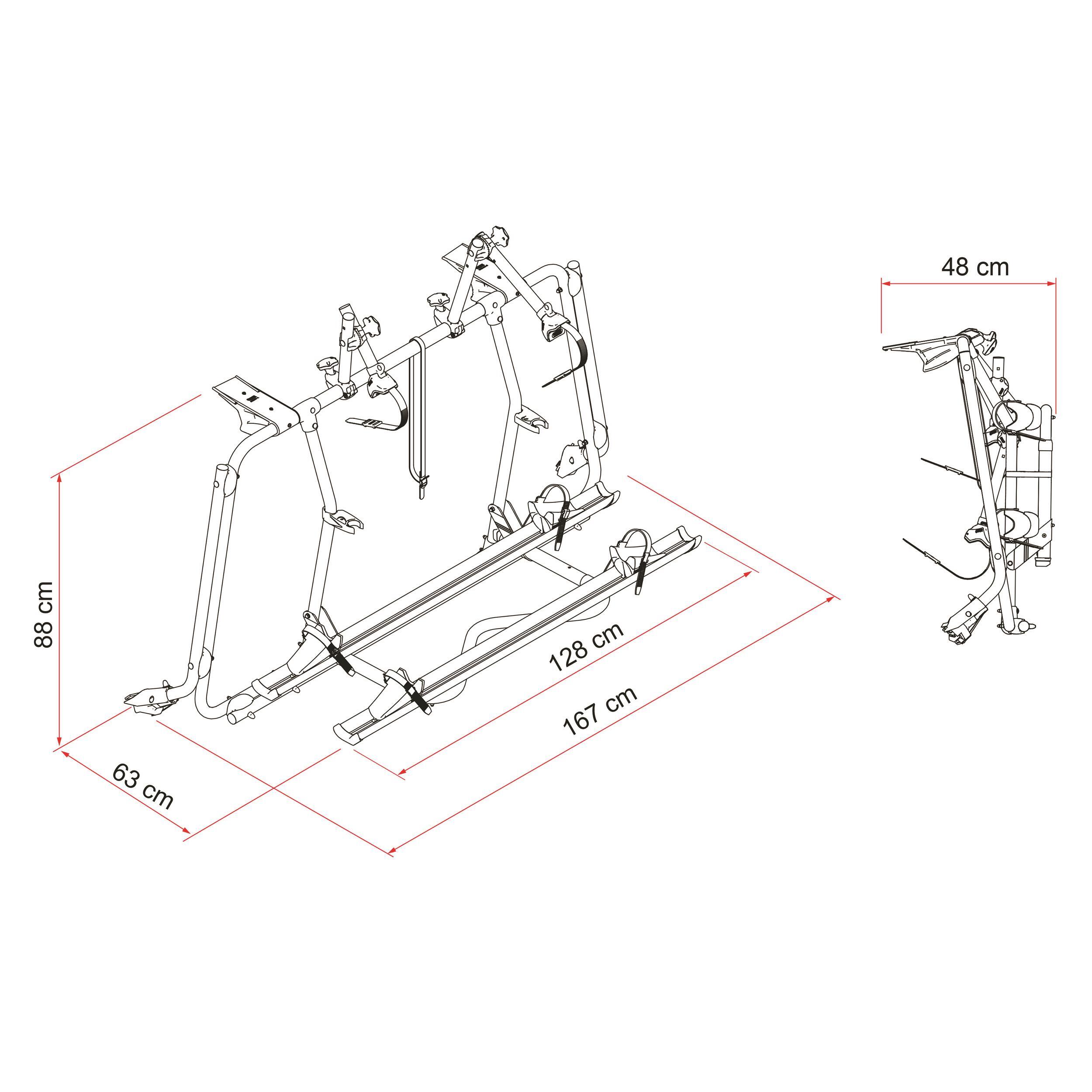 Porte-vélos Carry Bike pour mini-van : VW T6 Pro