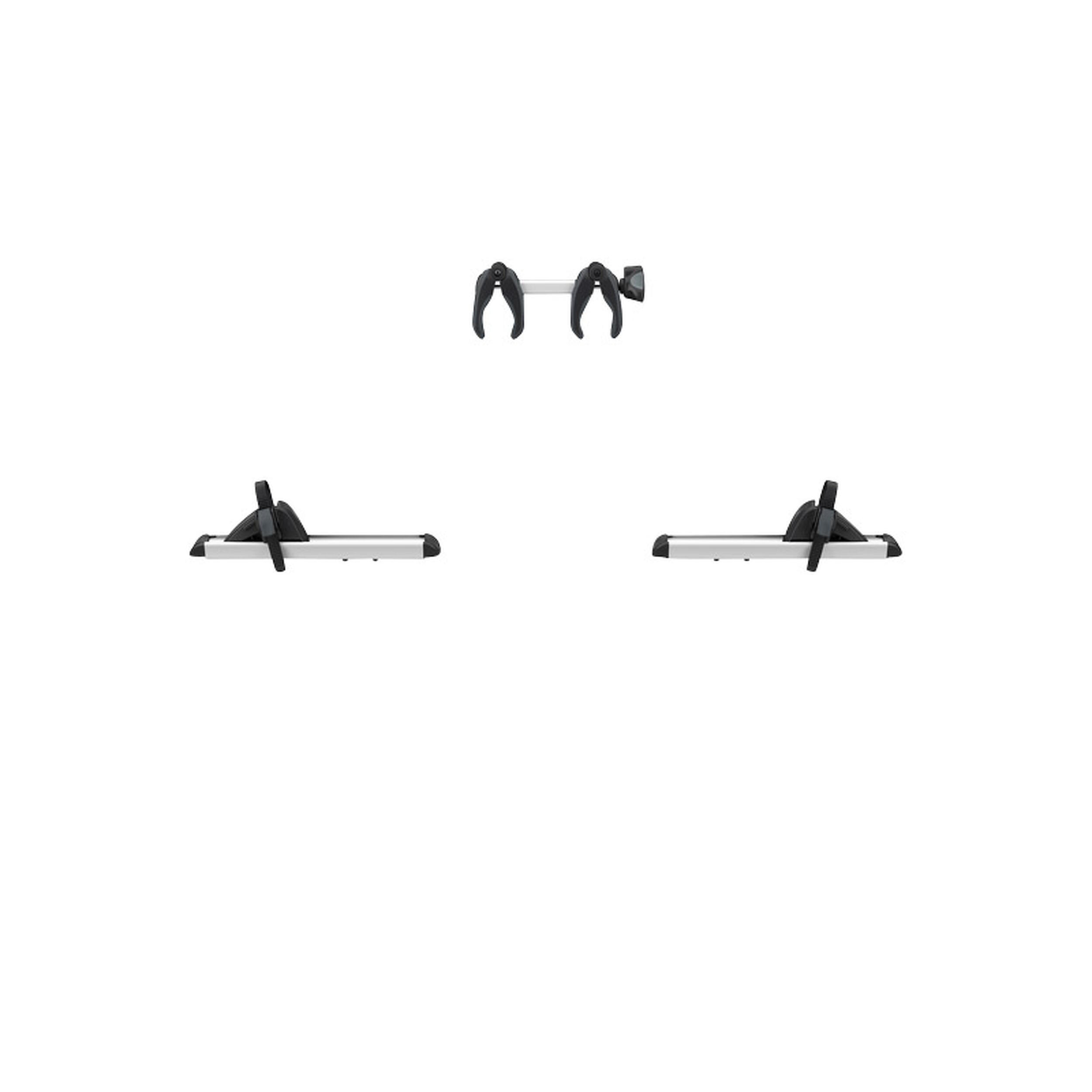 kit d'extension 3ᵉ ou 4ᵉ vélo pour porte-vélos : 4 vélos Wanderway gris alu