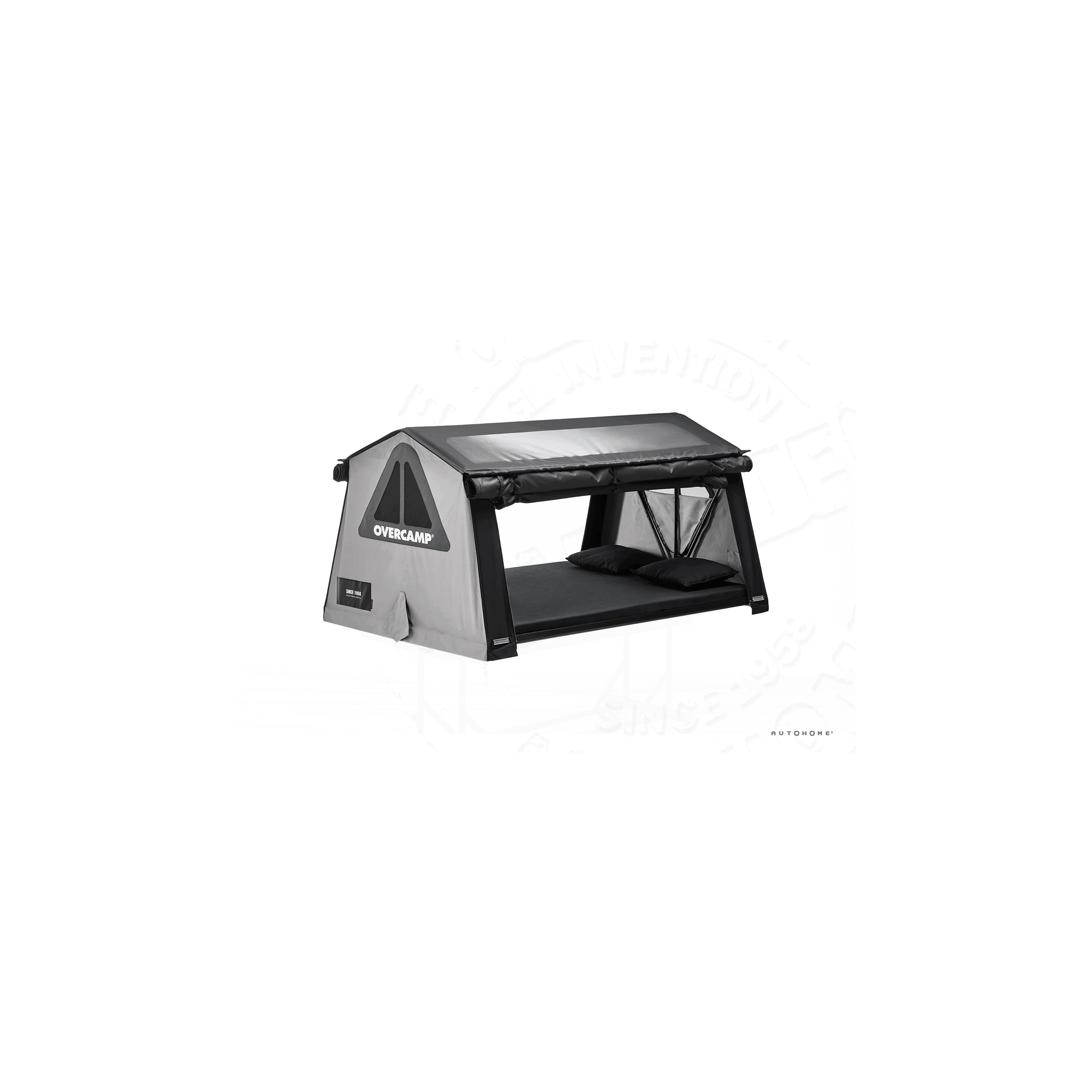 Tente de toit Nino Cirani Overcamp : Medium coloris gris