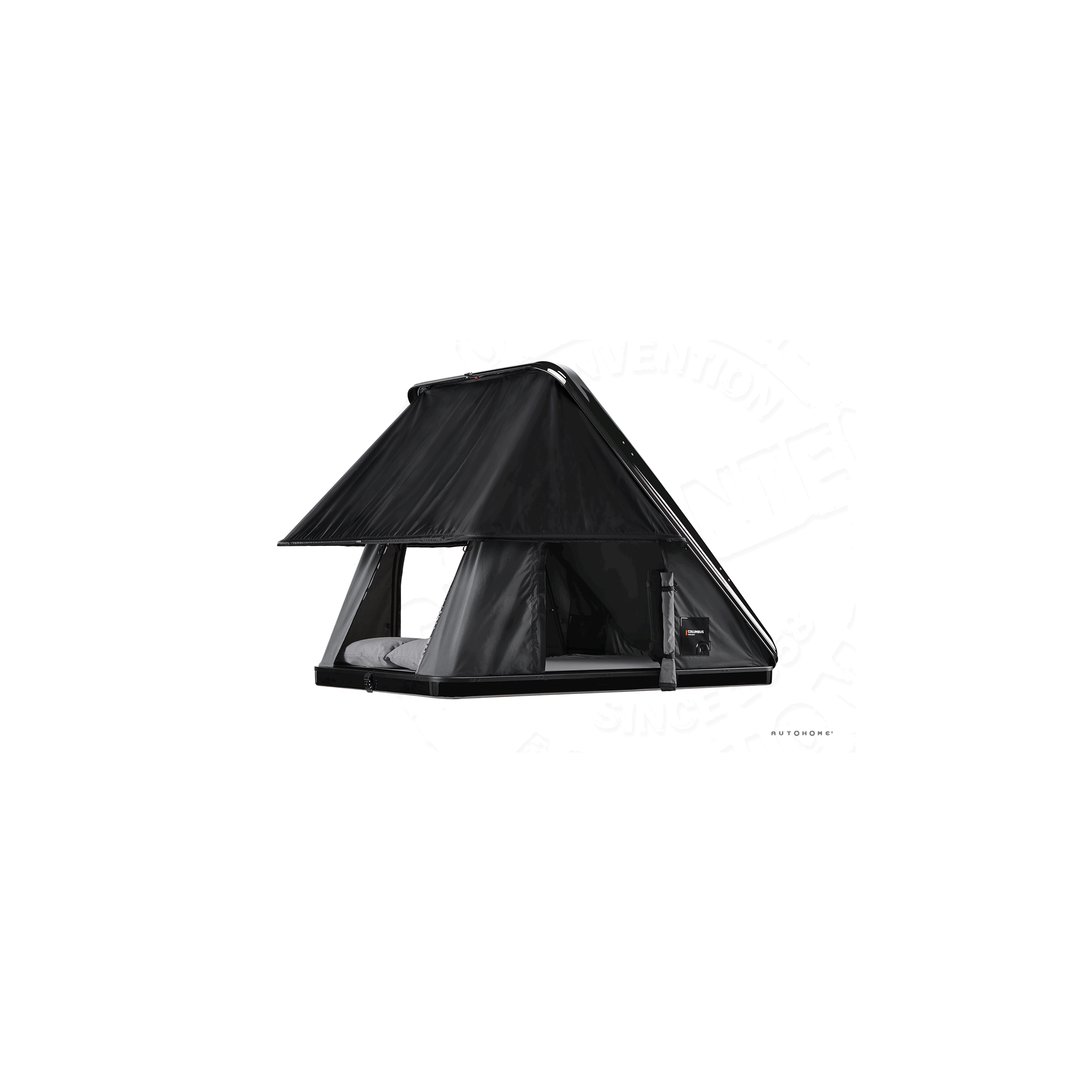 Tente de toit Columbus Variant : Small coloris carbone coque Blackstorm