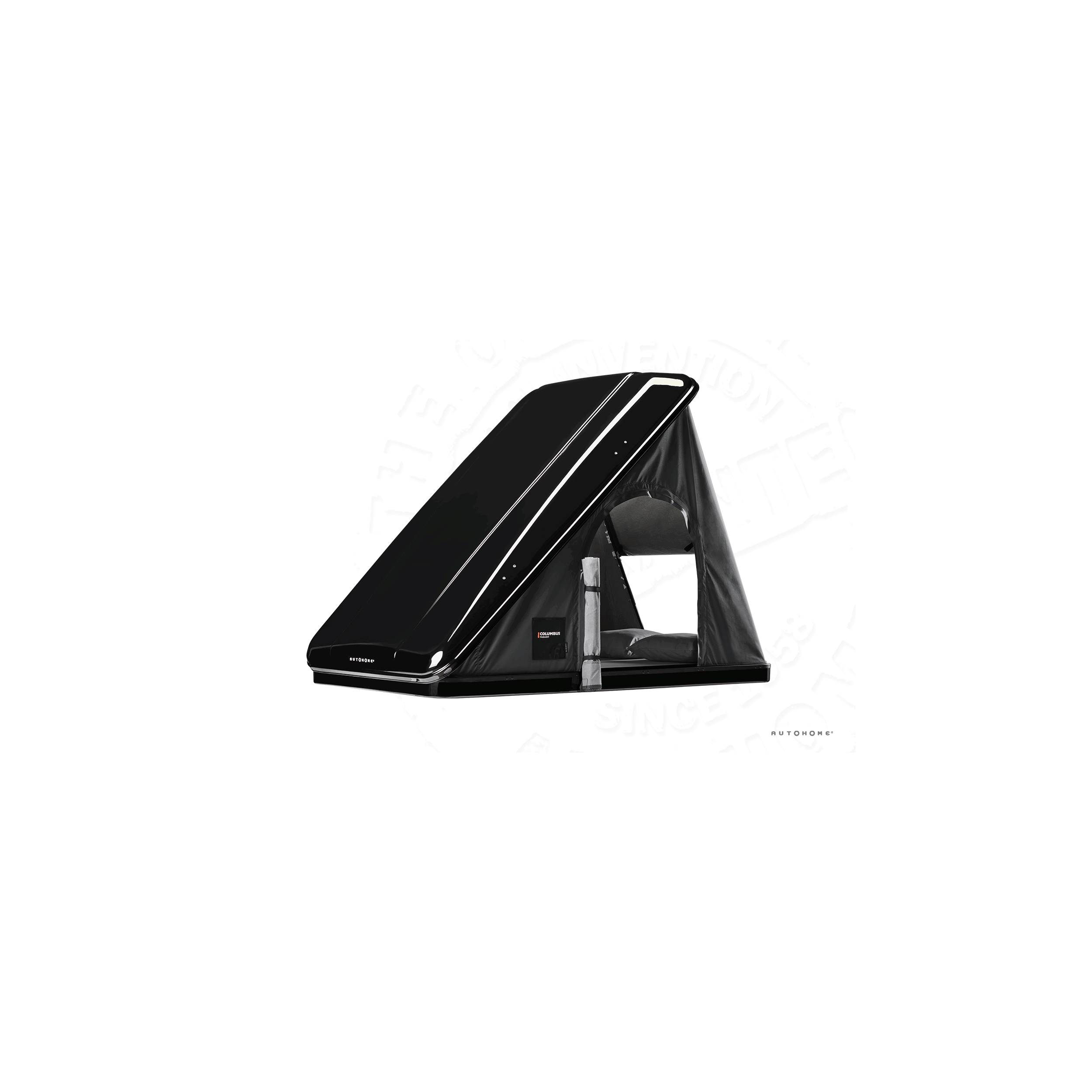 Tente de toit Columbus Variant : Large coloris carbone coque Blackstorm