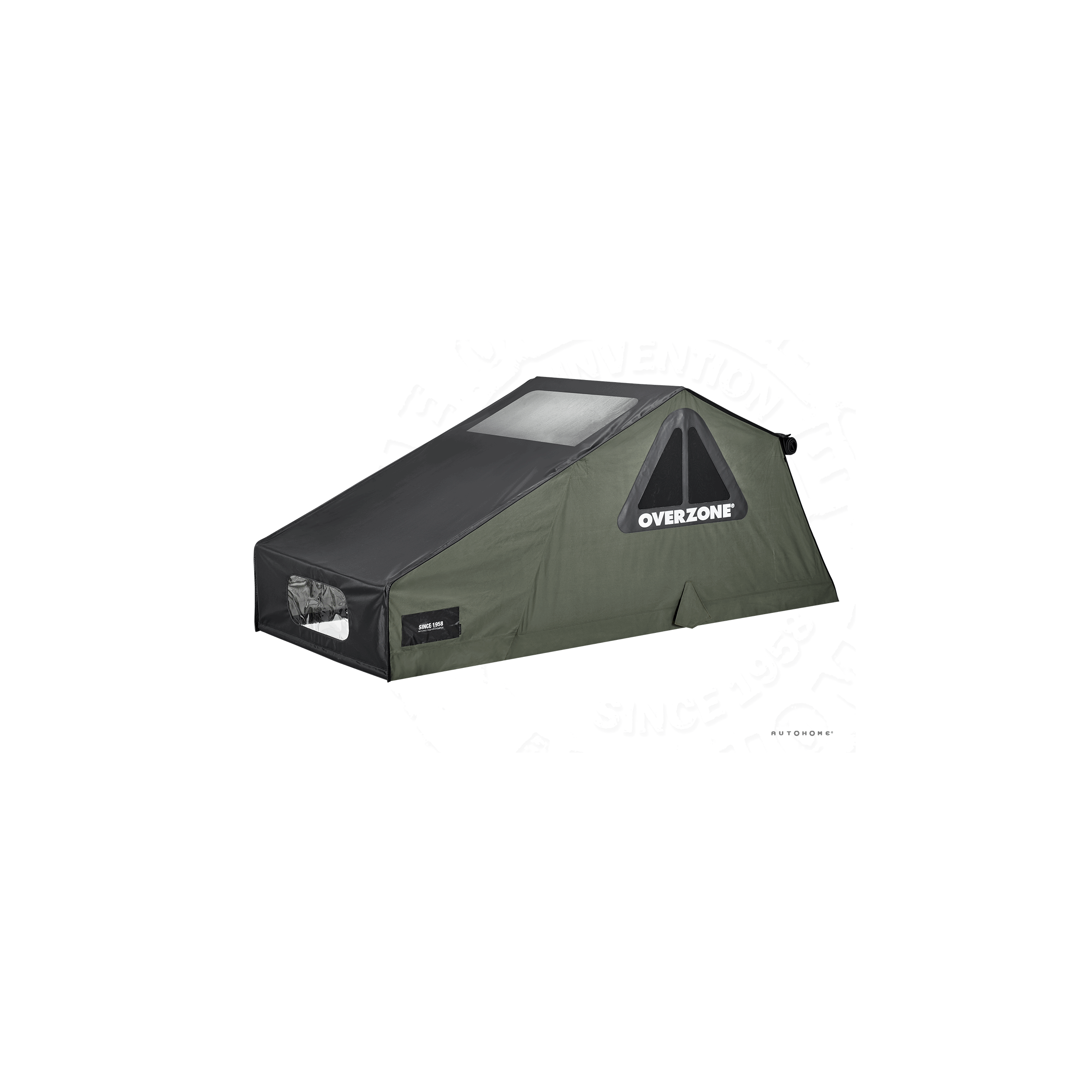 Tente de toit Nino Cirani Overzone : Small coloris vert - Version explorer